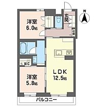 ベル　グランツ 00303 ｜ 埼玉県草加市谷塚上町347-1、347-2、356-1（賃貸マンション2LDK・3階・60.25㎡） その2