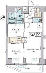 間取図画像 2LDK