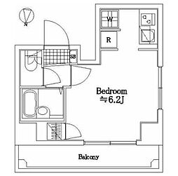プレール・ドゥーク高円寺 ワンルームの間取図画像