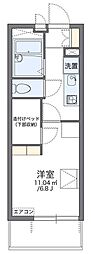 レオパレスHAL 1Kの間取図画像