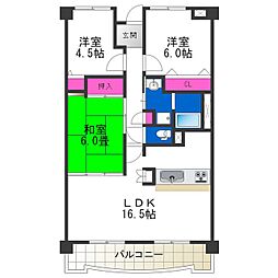 ルミエール東山 3LDKの間取図画像