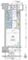 エステムコート東京八王子 1Kの間取図画像