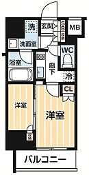 東京メトロ日比谷線 南千住駅 徒歩5分の賃貸マンション 5階2Kの間取り