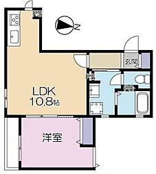 ゆりの木テラス経堂 3階1LDKの間取り