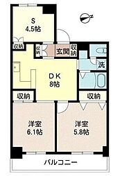 カスティージョ末広 2SDKの間取図画像
