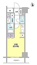 コンフォリア新宿御苑2 ワンルームの間取図画像