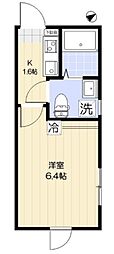 西東京市下保谷2丁目アパート 1Kの間取図画像