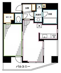 スタンビューレ中野坂上 3階1LDKの間取り