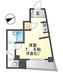 セリーヌ池尻大橋 ワンルームの間取図画像