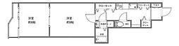 プラザ新大樹本棟 2Kの間取図画像