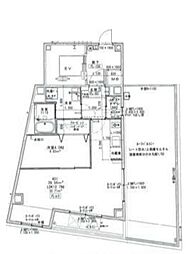 モンシャトー新中野 1LDKの間取図画像
