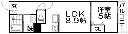 EIJU牧野駅前A 1LDKの間取図画像