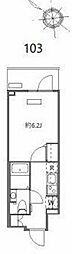 N-stage西船橋市川 1Kの間取図画像