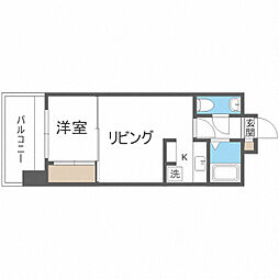 エステート・モアシャトー薬院 1LDKの間取図画像
