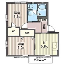 ルマーバグスＢ 00102 ｜ 栃木県大田原市若草２丁目1067-1（賃貸アパート2K・1階・43.70㎡） その2