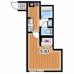 Ambition東領家 3階1Kの間取り