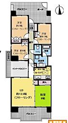 オラリオンサイト4番館 4LDKの間取図画像