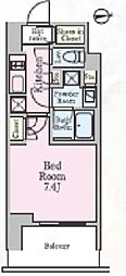 ラティエラ大鳥居 1Kの間取図画像