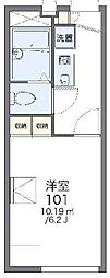 レオパレスコージープレース 1Kの間取図画像