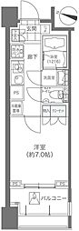 メゾンカルム本郷 1Kの間取図画像