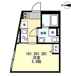 ベイルーム相模大塚 3階/301