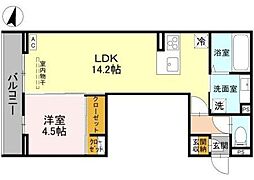 Artemis 1LDKの間取図画像