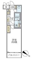 ビューテラス茗荷谷 1Kの間取図画像