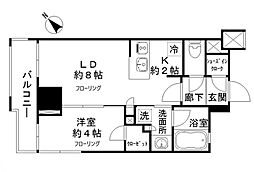 ライオンズ蔵前レジデンス 1LDKの間取図画像