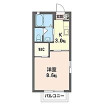 アルデメルテ 00201 ｜ 群馬県桐生市宮前町１丁目6-55（賃貸アパート1K・2階・28.20㎡） その2