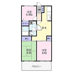 メゾン・ド・ソレイユ 3DKの間取図画像
