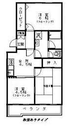 グリーンヒル藤が丘C 3Kの間取図画像