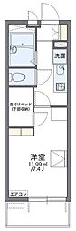 レオパレス和 1Kの間取図画像