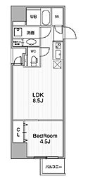 アーバンフラッツ池袋プレミアム 24階1LDKの間取り