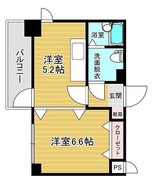 リファレンス呉服町 11｜福岡県福岡市博多区中呉服町(賃貸マンション1DK・11階・25.35㎡)の写真 その2