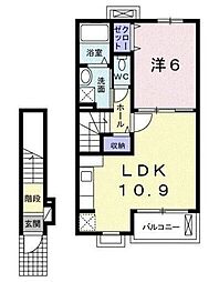 ラ・ティエラ 1LDKの間取図画像