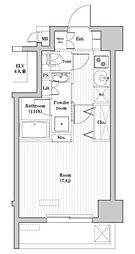レジデンス北大塚 4階1Kの間取り