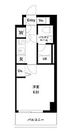 URBANPARK行徳STATIONFRONT 1Kの間取図画像