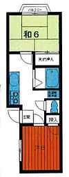 ルミネ伊藤 2DKの間取図画像