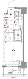 川口市西青木3丁目マンション 1Kの間取図画像