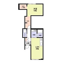 Ｍａｉｓｏｎ　Ｓａｎｋｅｉ　Ｔｅｒｒａｃｅ 1階1LDKの間取り