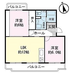 間取図画像 2LDK