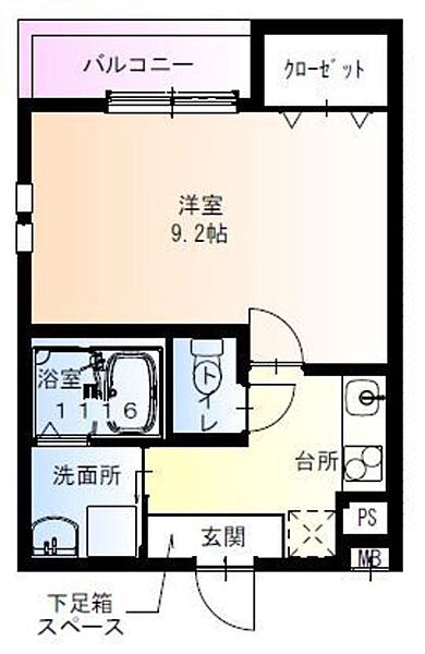 フジパレス住吉大領 ｜大阪府大阪市住吉区大領２丁目(賃貸アパート1K・1階・30.12㎡)の写真 その2