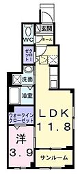 セイジュ 1階1LDKの間取り