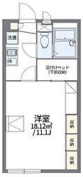 レオパレスヴィクトワール 1Kの間取図画像
