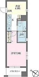 KDXレジデンス森下千歳 1SKの間取図画像
