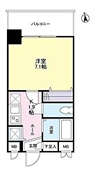 ガーラプレイス新宿御苑 1Kの間取図画像