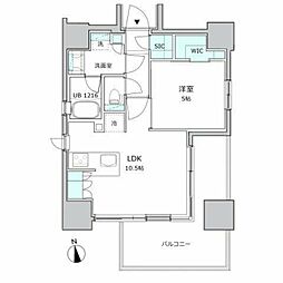 ソルフィエスタ浅草入谷 5階1LDKの間取り