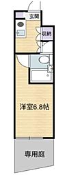 モダンフォルム永福 1Kの間取図画像