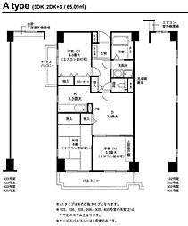 ヴェルドミール仲町台 2SDKの間取図画像
