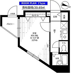 ステージファースト目白 1Kの間取図画像